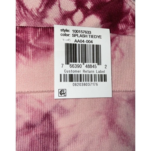 Jenni Women’s Seamless Ribbed Hi-Cut Thong Pink Tie dye Size XL NWT - Picture 6 of 7